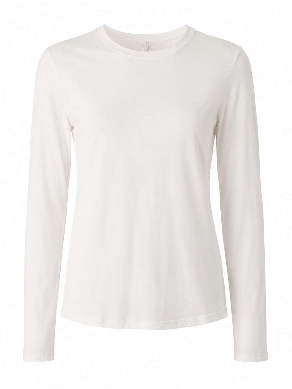 SKIMS Cream Long Sleeve Crew Neck Top Size Large